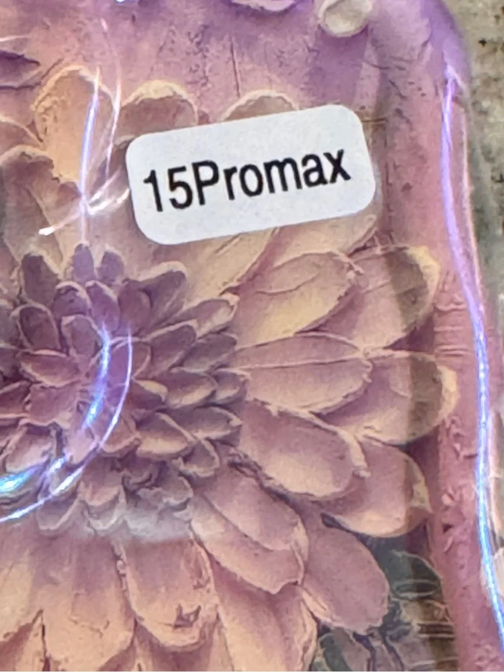 Floral Elegance Purple iPhone 15 Pro Max Protective Case
